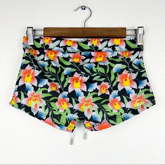 2(X)IST Men’s Cabo Swim Trunk in Orchid Print, Drawstring Waist, Size Small - Picture 2 of 4